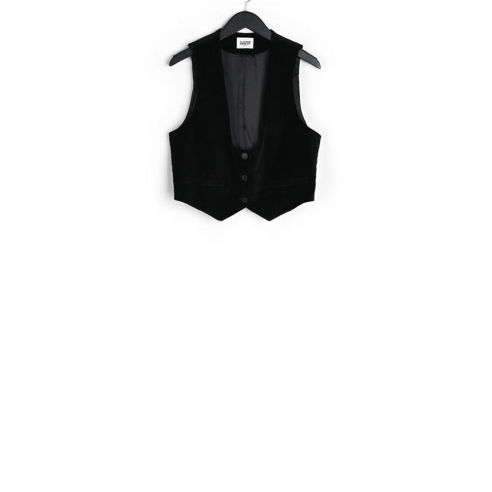 Chic Black Button-Up Vest